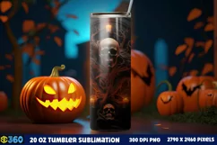 Halloween Tumbler Sublimation Wraps, Tumbler Halloween Product Image 2