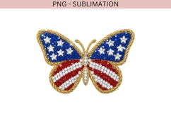 USA butterfly png design for T-shirts Product Image 2