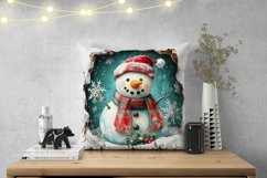 Cozy Snowman Pillowcase, Christmas Pillow Case Designs Product Image 2