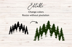 Forest Trees Silhouette SVG Product Image 2