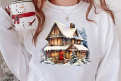 Christmas Houses Clipart Sublimation Product Image 2