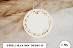 Watercolor Autumn wreath png Product Image 2