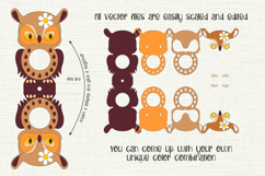 Eagle Owl | Lollipop Holder | Paper Craft Template Product Image 2