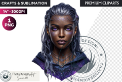 Mystic Mage Portrait Fantasy Sorcerer &amp; Wizard PNG Clipart Product Image 1