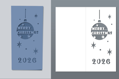 Set of vertical Christmas cards with cut-out covers Product Image 3