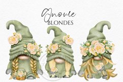 Bridesmaids Gnomes Sage Cream| Gnome Clipart Product Image 5
