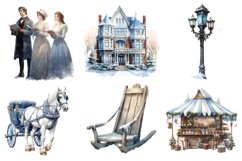 Classic Winter Clipart Bundle, Set of 20 Png Bundle Product Image 2