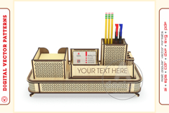 Office Organizer v16 - laser cut file - Glowforge ready SVG Product Image 2