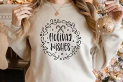 Holiday wishes SVG, Christmas Round Ornaments SVG Product Image 2