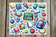 Back to school | 4 Skinny tumbler sublimation designs, PL Product Image 2
