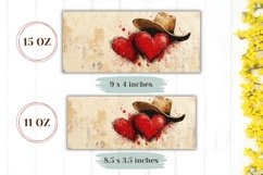 Western Mug Wrap Design, Cowboy Mug Sublimation Design Product Image 2