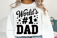World's #1 Dad Svg | Svg Cut File | Shirt Svg Product Image 1
