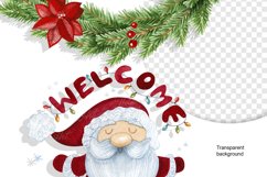 Welcome Santa, Christmas Wreath with Santa Product Image 2