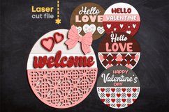 Valentines Day Bundle SVG laser cut files for Glowforge Product Image 2