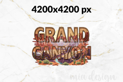 Grand Canyon PNG, Vintage National Park Eagle Sublimation Product Image 2