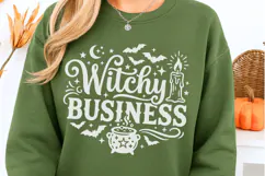Witchy Business Svg, Halloween Witch Svg, Witchy Vibes Svg. Product Image 3