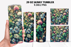 Skinny Tumbler 20oz Wrap Design, St. Patrick’s Day Tumbler Product Image 1