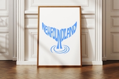 Newfoundland word art in the Shape of a whale tail SVG Cut Product Image 3