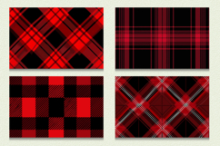 Red Plaid Cutting Boards sublimation Design Product Image 2