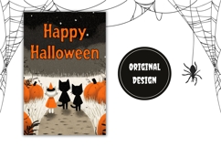 Welcome Garden Flag Design, Cartoon Halloween Garden Flag Product Image 2