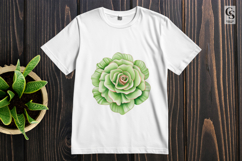 Green Rose Clipart Sublimation PNG Product Image 2