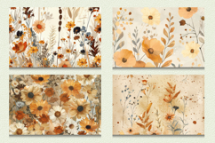 Boho Dried Flowers Cutting Boards sublimation Design Product Image 2