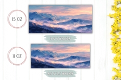 Mountains Mug Design, Landscape Mug Sublimation Product Image 2