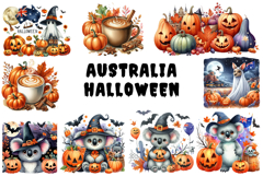 Australia Halloween Watercolor Png Product Image 2