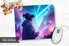 Virtual Reality Dreamscape Mouse Pad PNG Design Product Image 1