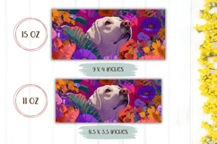 Labrador Mug Design, Labrador Dog Mug, Floral Mug Product Image 2