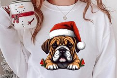 Christmas Peeking Dogs Clipart, Christmas PNG Product Image 2