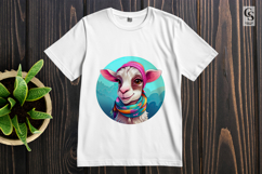 Cute Goat Portrait Clipart Sublimation PNG Product Image 2