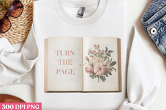 Turn The Page PNG, Book Reader Sublimation PNG Product Image 3
