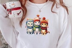 Cat Christmas Cat Art for Holiday Clipart Product Image 2