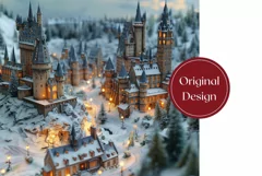 3D Christmas Tumbler Wrap, 3D Winter Tumbler Sublimation Product Image 2