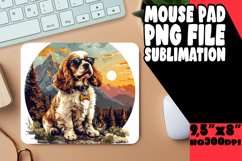 Cute Dog Adventure Mouse Pad Sublimation Product Image 1
