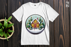 Snow Globe Winter Scene Cartoon Clipart Sublimation PNG Product Image 2