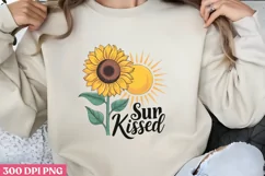 Sun Kissed PNG, Sunflower Quote Collection Clipart Product Image 1