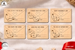 Valentine's Day Couple Keychains SVG Bundle | Laser Cut Product Image 2