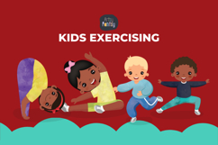 Kids Exercising Clipart Product Image 2