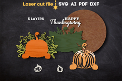 Happy Thanksgiving SVG laser cut files for Glowforge Product Image 3