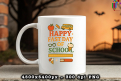 Happy First Day of School Cute Retro Sublimation Design Product Image 3