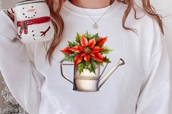 Watercolor Christmas Farm Clipart Product Image 2