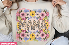 Floral Mama Mom Sublimation PNG Product Image 1