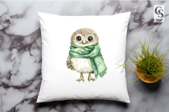 Cute Owl Shamrock Clipart Sublimation PNG Product Image 3