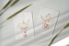 Valentines constructor. Watercolor love symbols clipart Product Image 2