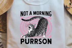 Vintage Funny Cat Quotes Sublimation, Vintage PNG Product Image 2