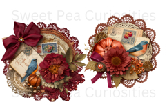 Tags, Flowers, Label, Ephemera, PNG, Junk Journal, clipart Product Image 2