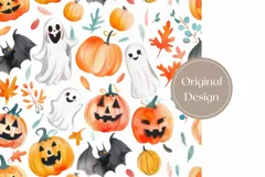 Cartoon Halloween Tumbler Wrap, Halloween Kids Print Product Image 2