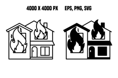 House Fire Icons Product Image 1